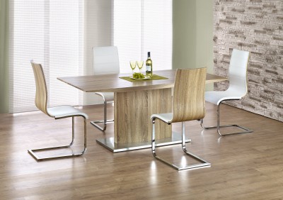 Set Masa din MDF Eliasante Oak + 4 scaune Kai-104