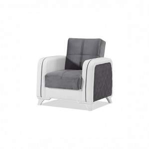 Fotoliu fix tapitat Elite Gri K4, l93xA84xH94 cm