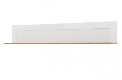 Etajera suspendata din pal Belfort 35 Alb, l150xA20xH27 cm