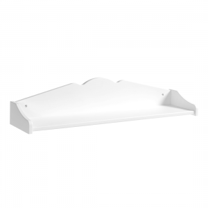 Etajera suspendata din lemn de pin si pal, pentru copii si tineret Pallas Junior Alb, l91xA22xH19 cm