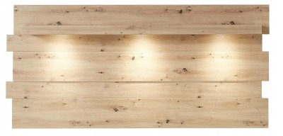 Etajera suspendata din MDF cu LED inclus Loftis Stejar, l202xA24xH93 cm