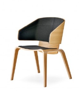 Scaun din lemn tapitat Ethore Cuatro PC, l61,5xA60xH80 cm