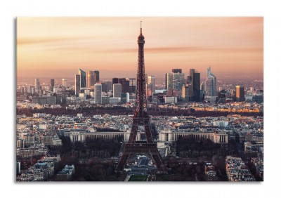 Tablou Sticla Glasspik Eiffel Tower, 80x120 cm