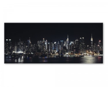 Tablou Sticla Glasspik Night, 50x125 cm