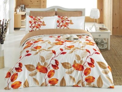 Lenjerie de pat Satin Fadek V1 Orange