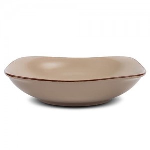 Farfurie adanca din ceramica, Brown Sugar Maro, 22,5 cm