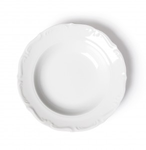 Farfurie adanca din portelan, Ø22 cm, Madamoiselle Alb