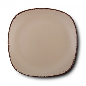 Farfurie desert din ceramica, Brown Sugar Maro, 19 cm