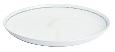 Set farfurii Dinner, Patine Stoneware, White, Ø 27 cm, Jamie Oliver, 4 piese