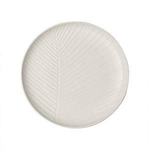 Farfurie intinsa din portelan, It's my Match Leaf Alb, 24 cm, Villeroy & Boch