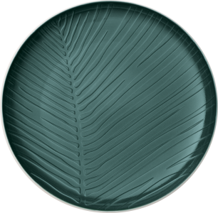 Farfurie intinsa din portelan, It's my Match Leaf Alb / Verde, 24 cm, Villeroy & Boch