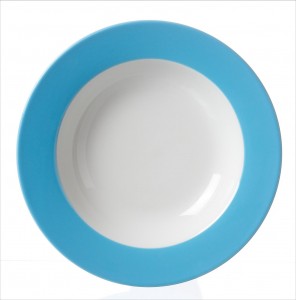 Set farfurii supa Doppio Blue, Flirt, Ø 22 cm, 6 piese