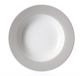 Set farfurii supa Doppio Grey, Flirt, Ø 22 cm, 6 piese