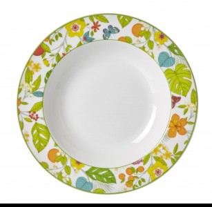 Set farfurii supa Tropicana, Flirt, Ø 22 cm, 6 piese