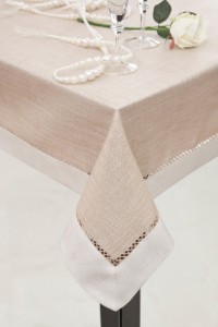 Fata de masa Emma 140x200 cm Bej / Crem