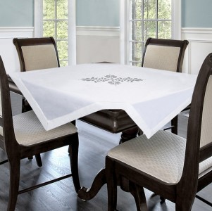 Fata de masa Helen 85x85 cm Alb