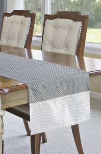 Fata de masa Oliver Alb / Gri