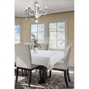 Fata de masa Silver 2 Alb