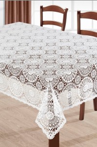 Fata de masa Sonia II 150x260 cm Alb