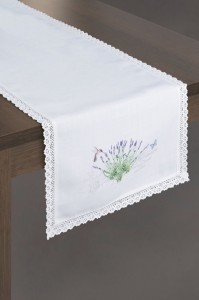 Fata de masa Violet Alb