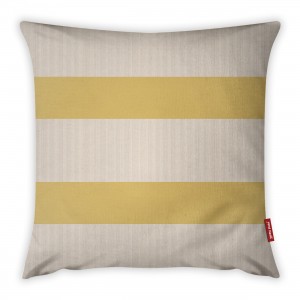Fata de perna Lines YK1464 Alb / Galben, 42 x 42 cm 