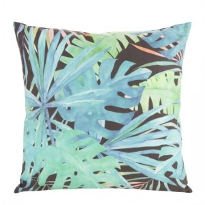 Fata de perna Mink 23 Velvet Negru / Albastru, 45 x 45 cm 