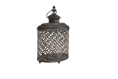 Felinar oval Atmosphere Black, Large