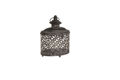 Felinar oval Atmosphere Black, Small