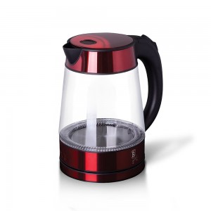 Fierbator apa cu LED si baza rotativa, 1,7L, 2200W, Metallic Line Burgundy Plus