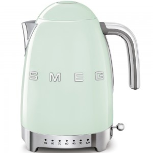 Fierbator apa cu termostat KLF04PGEU, Verde pastel, Retro 50, SMEG