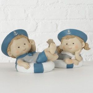 Figurina decorativa din polirasina Cantillo Multicolor, Modele Asortate, l14xA10xH10 cm