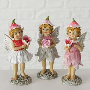 Figurina decorativa din polirasina Fynnja Multicolor, Modele Asortate, l6xA6xH13 cm