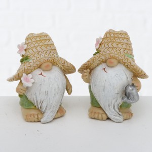 Figurina decorativa din polirasina Hansel Multicolor, Modele Asortate, l9xA8xH10 cm