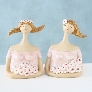 Figurina decorativa din polirasina Lynda Multicolor, Modele Asortate, l10xA8xH16 cm