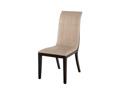 Scaun tapitat cu piele Filippo Beige