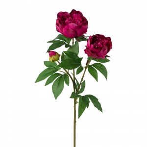 Fir floare artificiala Peonia Cherry, 70 cm
