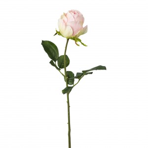 Fir floare artificiala, Rose Roz deschis, H57 cm