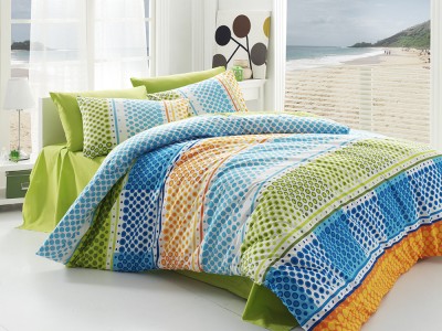Lenjerie de pat Ranforce Fashion Green V1