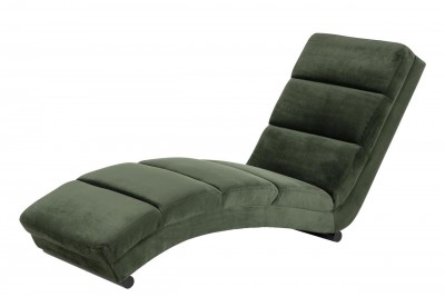 Fotoliu de relaxare fix tapitat cu stofa si picioare metalice Slinky Velvet Verde / Negru, l60XA170xH82 cm