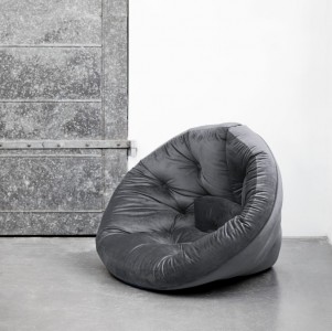 Fotoliu extensibil Nido Velvet Gray