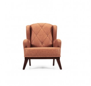 Fotoliu fix tapitat Cosmos Brown K3, l78xA86xH96 cm