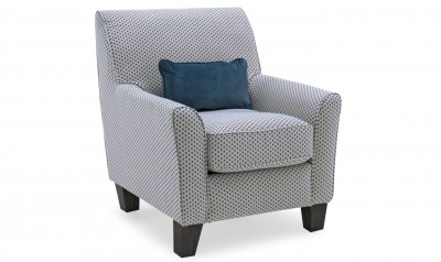 Fotoliu fix tapitat cu stofa Cantrell Teal, l79xA88xH90 cm