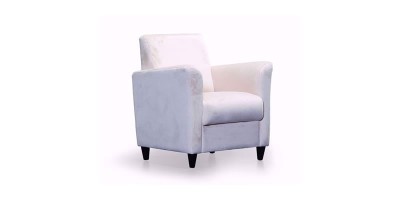 Fotoliu fix tapitat cu stofa Lucca Ivoir, l76xA82xH88 cm