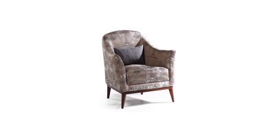 Fotoliu fix tapitat cu stofa Sono Multicolor, l90xA90xH87 cm