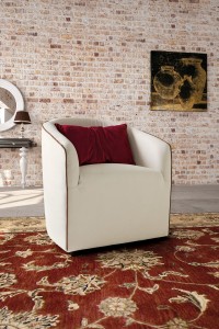 Fotoliu fix tapitat cu stofa Tatiana, l70xA68xH74 cm