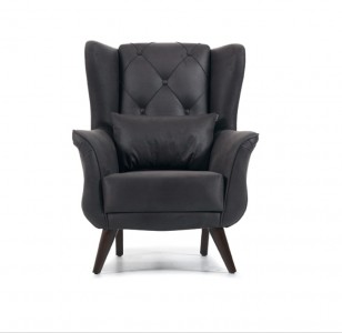 Fotoliu fix tapitat Mina Grafit K2, l85xA96xH108 cm