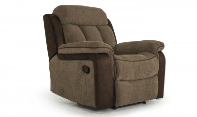 Fotoliu Recliner tapitat cu stofa Brampton Brown, l106xA95xH102 cm