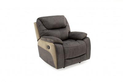 Fotoliu Recliner tapitat cu stofa Santiago Grey, l103,6xA99,1xH100 cm