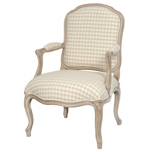 Fotoliu tapitat cu stofa, din lemn de mesteacan Venezia VE812K, l64xA69xH94 cm