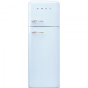 Frigider 2 usi cu deschidere dreapta FAB30RAZ1, Albastru pastel, 60 cm, Retro 50, SMEG